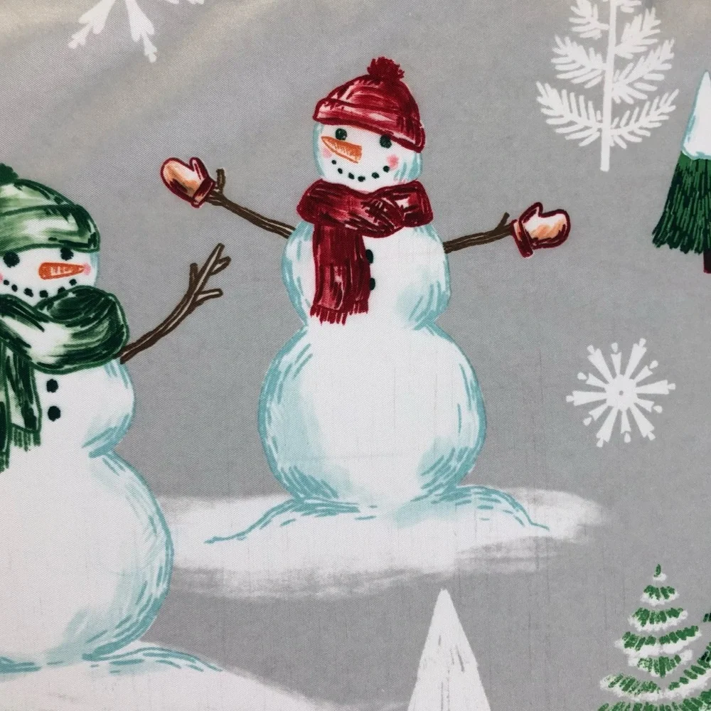 Winter Snowman Shower Curtain